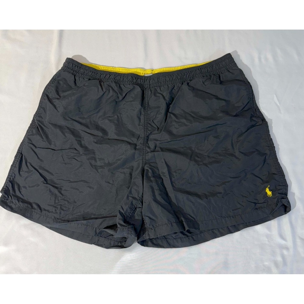 Polo Ralph Lauren Swim Trunks Shorts - Mens 1XB Big - Pony Logo Black